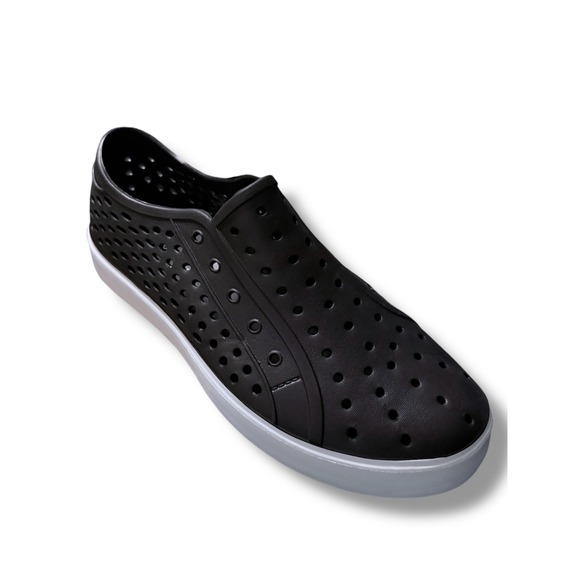 NEW London Fog Bately Mens Black Perforated EVA Slip On Water Shoes Size 9M - Picture 8 of 14